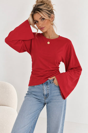 LANGARMSHIRT KINI - ROT
