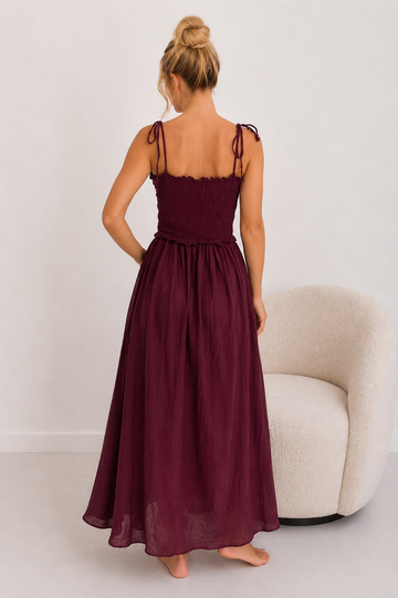 BAUMWOLLKLEID CLEA - WINE