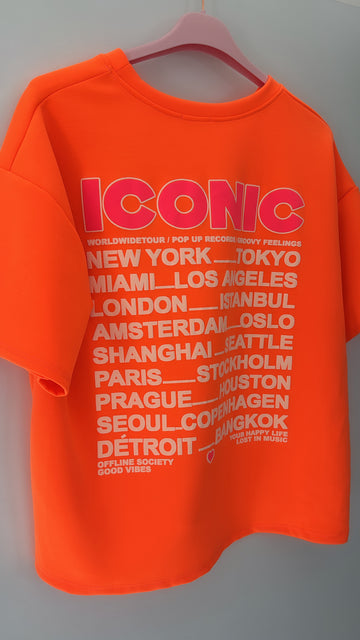 EINZELTEIL BUTTERSTOFFSHIRT ICONIC - ORANGE