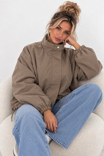 BOMBERJACKE VARINA - TAUPE
