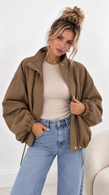 BOMBERJACKE VARINA - TOFFEE