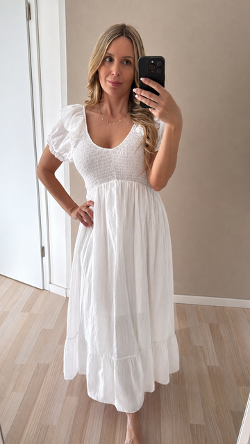 EINZELTEIL VISCOSEKLEID FIONA - WEISS