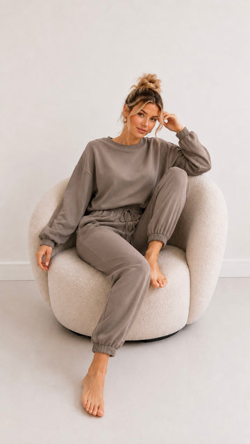 BUTTERSTOFFHOSE BASIC - TAUPE
