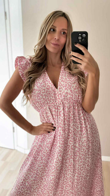 MUSSELINLONGKLEID LEO - ROSA