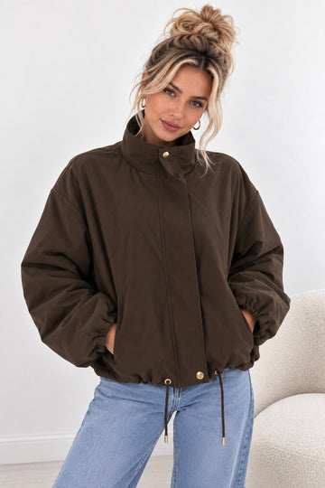 BOMBERJACKE VARINA - COFFEE
