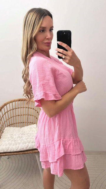MUSSELINJUMPSUIT NALA - PINK