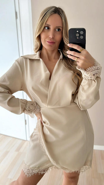 EINZELTEIL KLEID - BEIGE