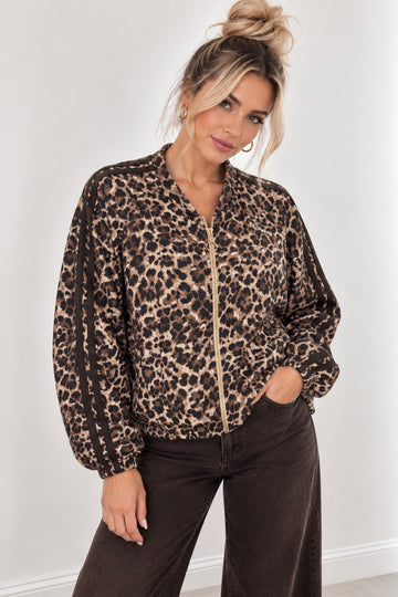 BUTTERSTOFFSWEATJACKE KERA - BEIGE
