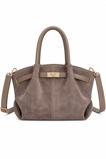 WILDLEDERTASCHE BARA - TAUPE