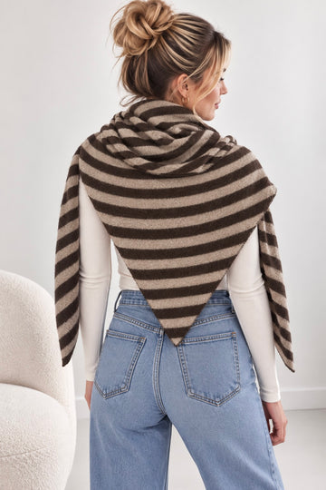DREIECKSSCHAL STRIPES - 2 FARBEN
