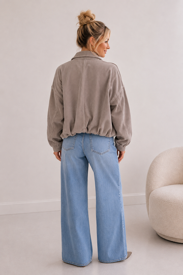 CORDBOMBERJACKE LIN - TAUPE
