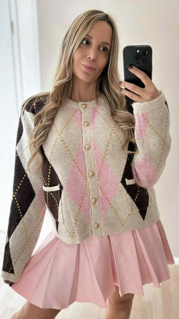 STRICKFALTENROCK BENA - ROSA