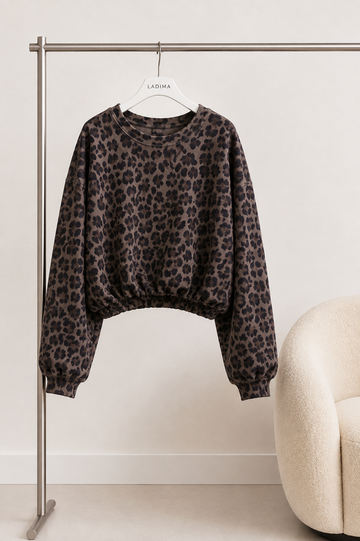 BUTTERSTOFFSWEATER BASIC - LEO TAUPE