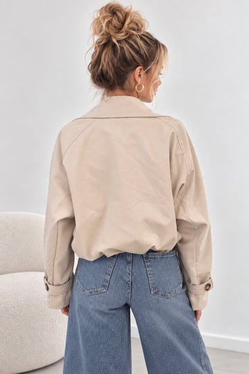 SHORTTRENCHCOAT MIA - CREME