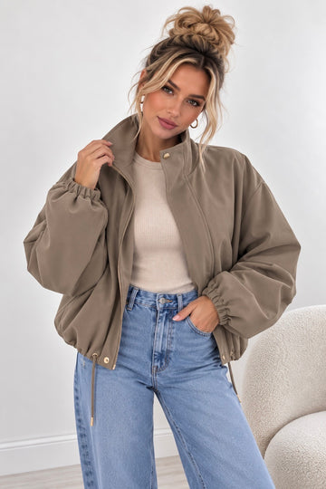 BOMBERJACKE VARINA - TAUPE