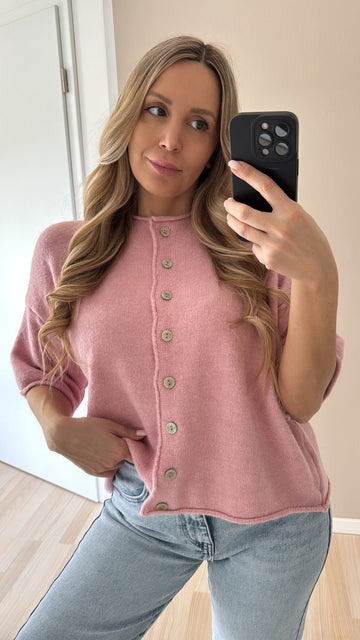 EINZELTEIL STRICKCARDIGAN - ROSA