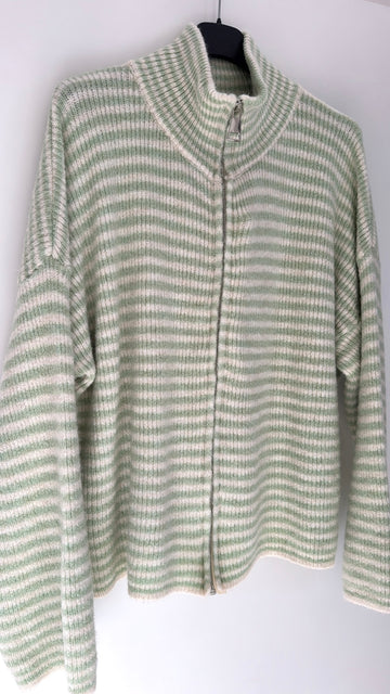 EINZELTEIL ZIPPERCARDIGAN MIO - MINT/CREME