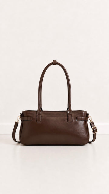 WILDLEDERTASCHE HANA - COFFEE
