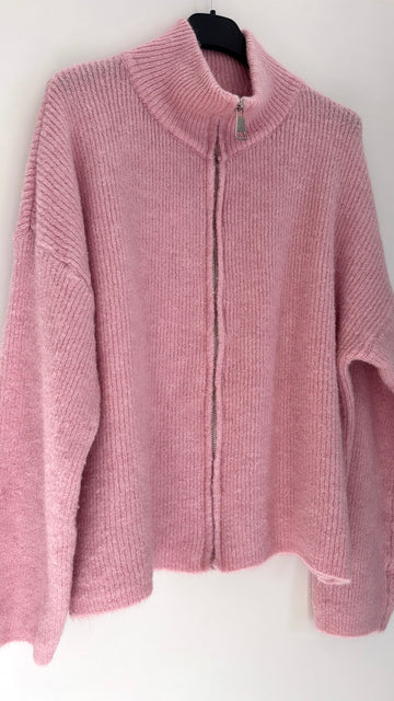EINZELTEIL ZIPPERCARDIGAN MIO - ROSA