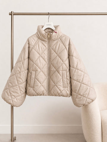 STEPPBOMBERJACKE NIA - CREME