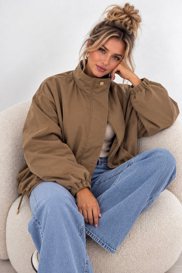 BOMBERJACKE VARINA - TOFFEE