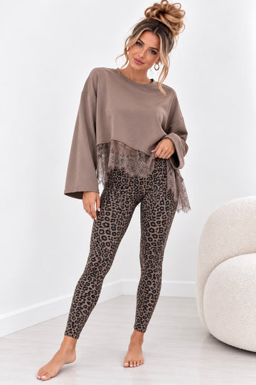 BUTTERSTOFFLEGGINGS LEOA - TAUPE