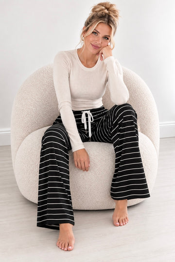 VISKOSESTOFFHOSE RELAX - SCHWARZ