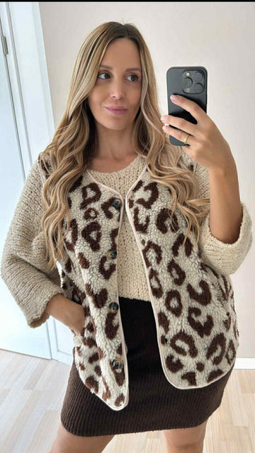 TEDDYWESTE LEO - SCHOKO/CREME