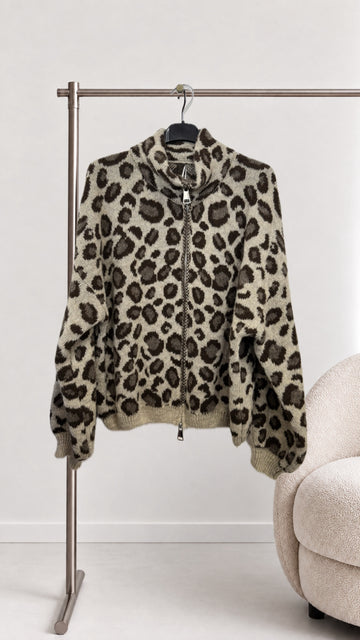 ZIPPERCARDIGAN VILU - CREME