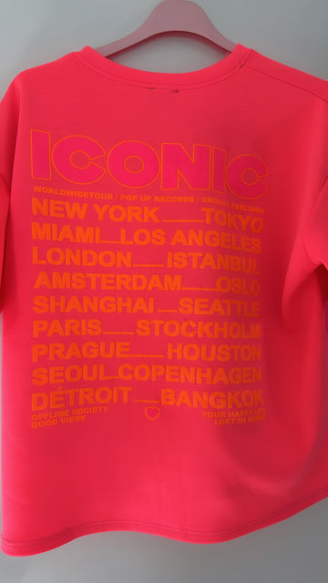 EINZELTEIL BUTTERSTOFFSHIRT ICONIC - NEONCORAL