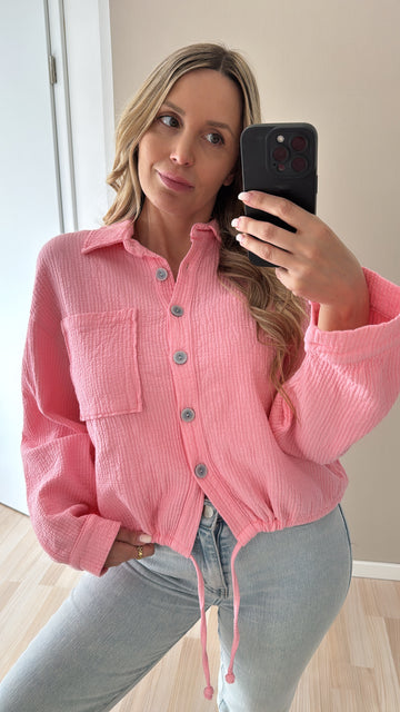 EINZELTEIL BAUMWOLLJACKE KIRA - ROSAPINK