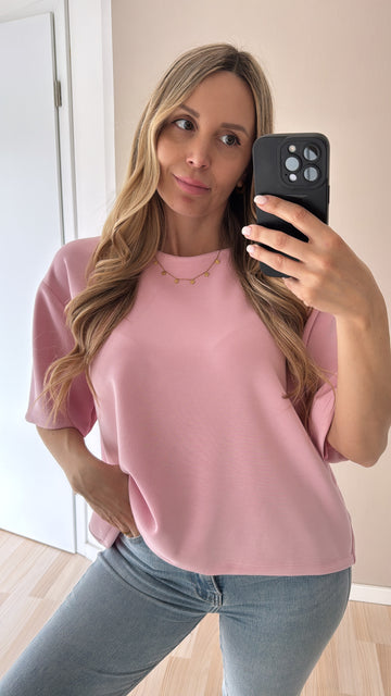 BUTTERSTOFFSHIRT LARA - ROSA