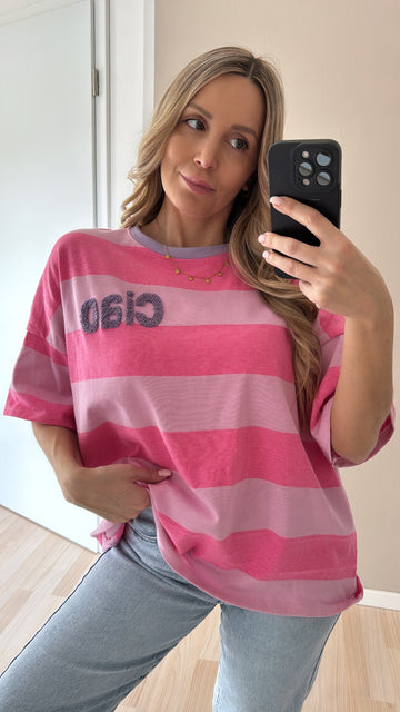 EINZELTEIL BAUMWOLLSWEATSHIRT - ROSA