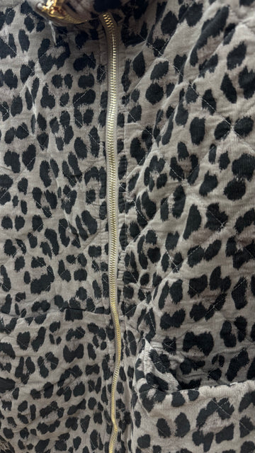 CORDSTEPPJACKE LEONI - TAUPE LEO