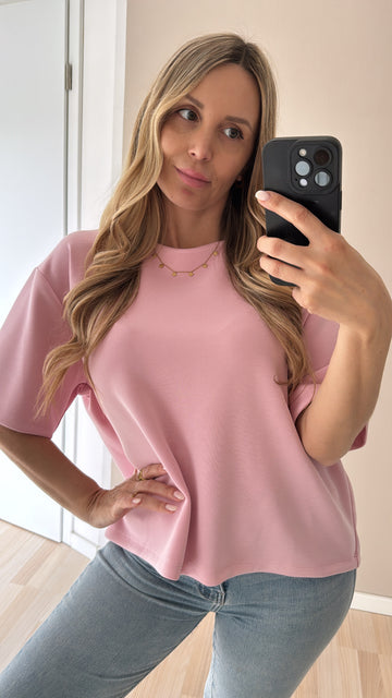 BUTTERSTOFFSHIRT LARA - ROSA