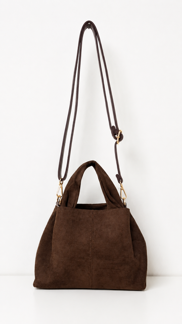 WILDLEDERTASCHE LOLA - COFFEE