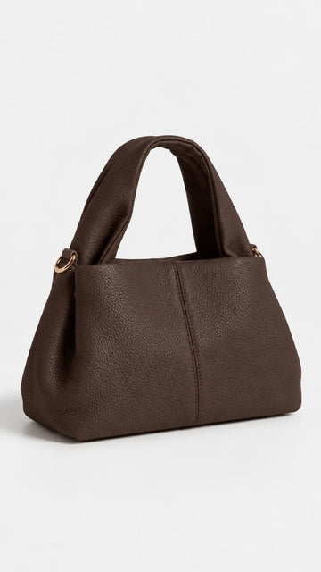 GLATTLEDERTASCHE LOLA - COFFEE