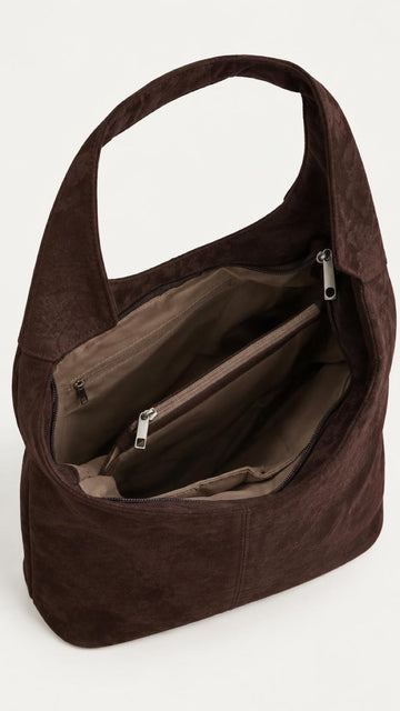 WILDLEDERTASCHE NIA - SCHOKO