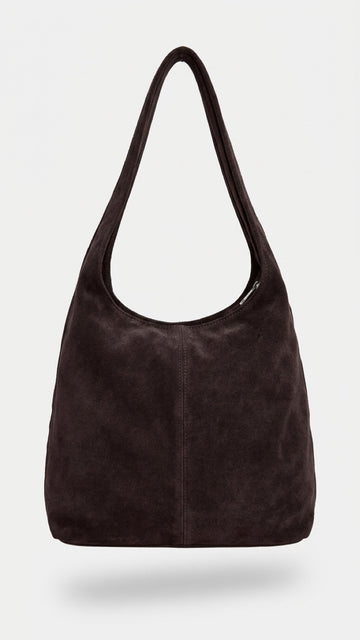 ECHTWILDLEDERTASCHE SU - COFFEE