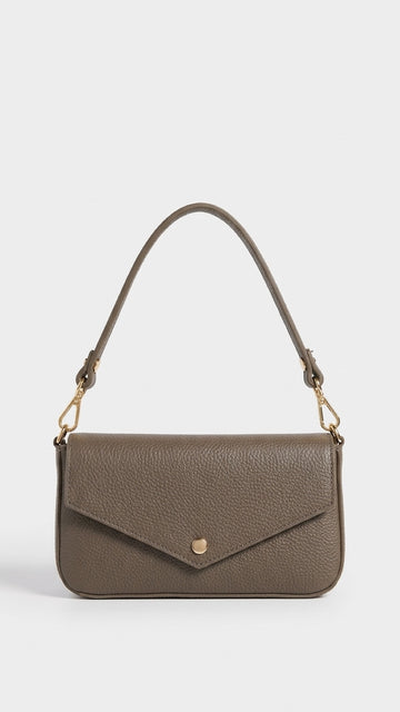 ECHTLEDERCLUTCH ENNA - TAUPE