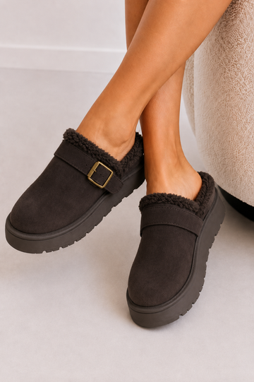 PLATEAUSLIPPER COZY - COFFEE