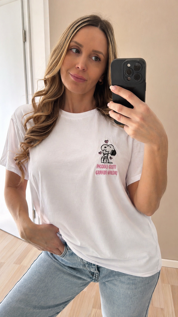 EINZELTEIL BAUMWOLLSHIRT PEANI - WEISS