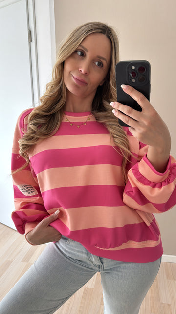 BUTTERSTOFFSWEATER PERFECT - APRICOT/PINK