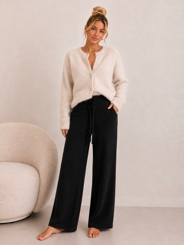 VISKOSESTOFFHOSE NELE - SCHWARZ