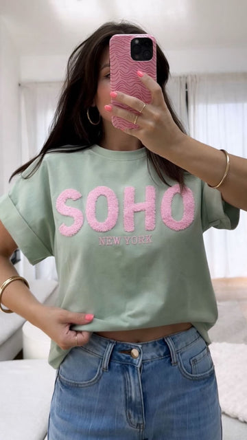 BAUMWOLLSHIRT SOHO - MINT