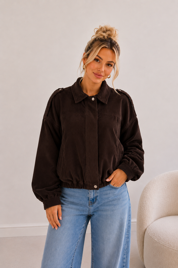 CORDBOMBERJACKE LIN - COFFEE