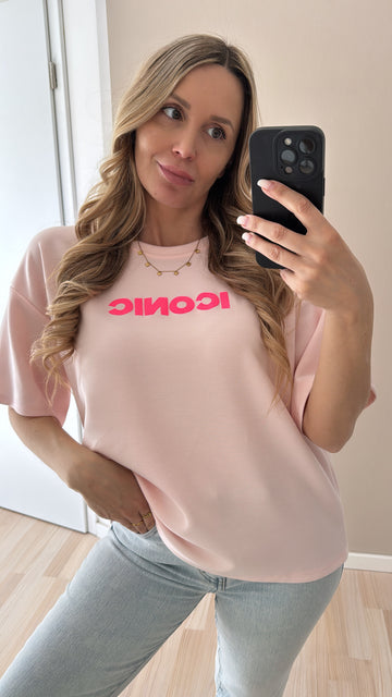 EINZELTEIL BUTTERSTOFFSHIRT ICONIC - ROSA