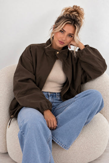 BOMBERJACKE VARINA - COFFEE