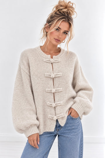 STRICKCARDIGAN CHIN - CREME