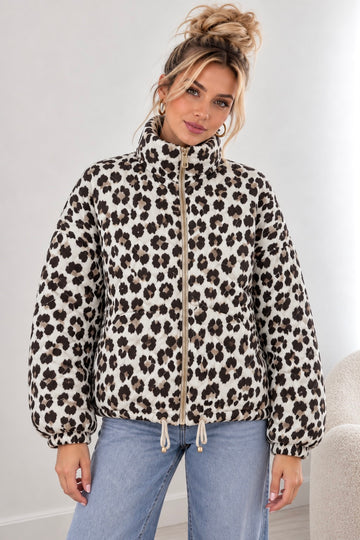 CORDSTEPPJACKE LEONI - CREME LEO